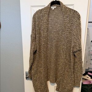 EARTHBOUND Textured Brown Cardigan